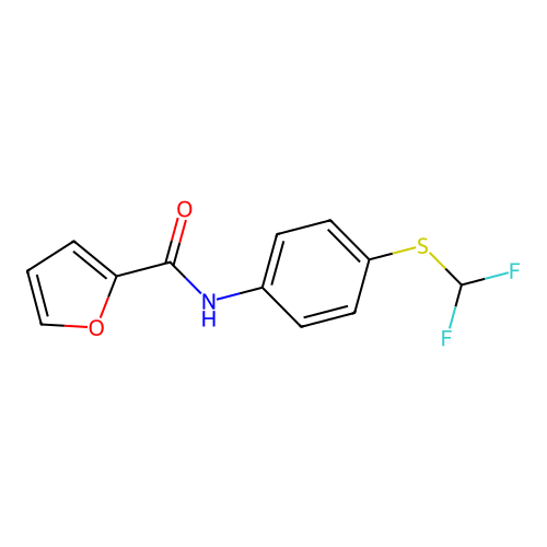 n-(4-((Difluoromethyl)thio)phenyl)furan-2-carboxamide structure