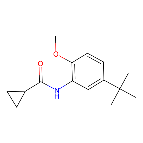 n-(5-(Tert-butyl)-2-methoxyphenyl)cyclopropanecarboxamide structure