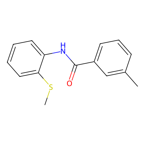 3-methyl-N-(2-methylsulfanylphenyl)benzamide structure
