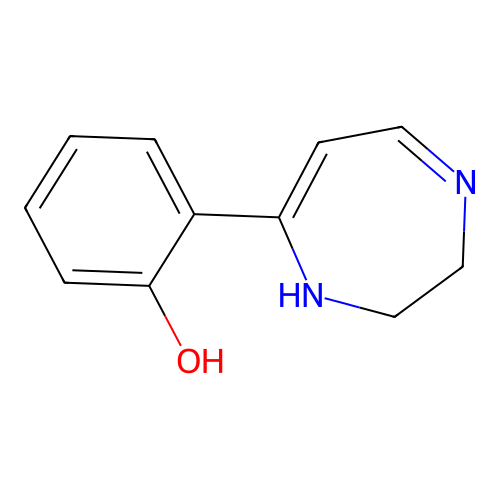 o-(2,3-Dihydro-1H-1,4-diazepin-7-yl)phenol structure