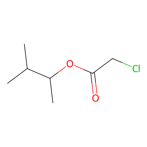 Acetic acid, chloro-, 1,2-dimethylpropyl ester structure