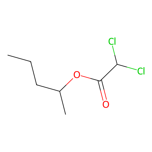 1-Methylbutyl dichloroacetate structure
