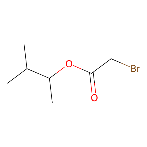 Acetic acid, bromo-, 1,2-dimethylpropyl ester structure