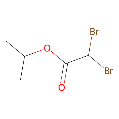 Acetic acid, dibromo, 1-methylethyl ester structure