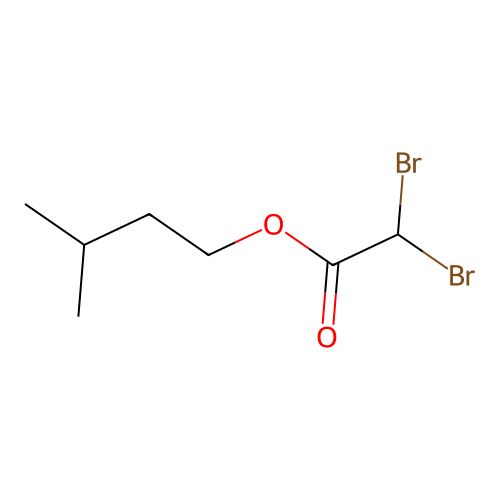 Acetic acid, dibromo, 3-methylbutyl ester structure