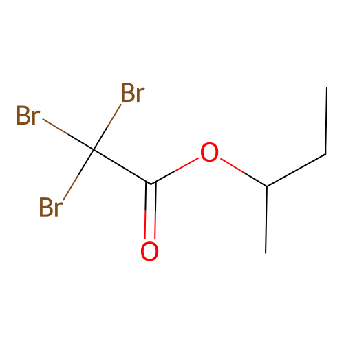 Acetic acid, tribromo-, 1-methylpropyl ester structure
