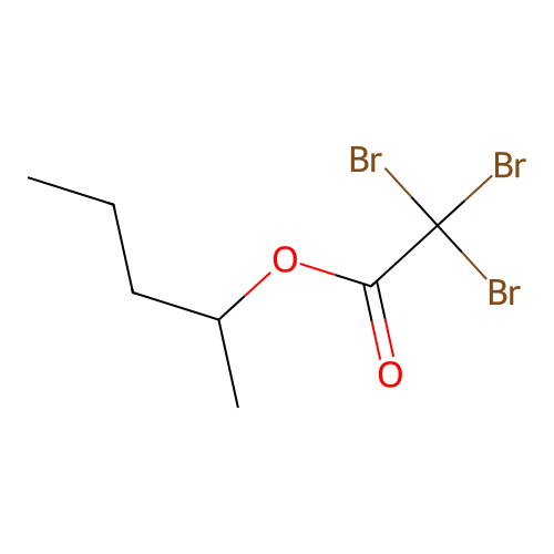 Acetic acid, tribromo, 1-methylbutyl ester structure