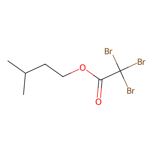 Acetic acid, tribromo, 3-methylbutyl ester structure