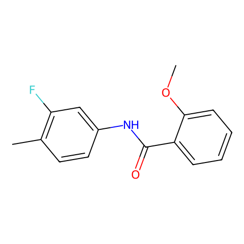 N-(3-fluoro-4-methylphenyl)-2-methoxybenzamide structure
