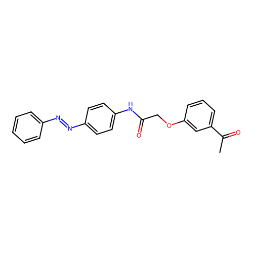 Acetamide, 2-(3-acetylphenoxy)-N-[4-(2-phenyldiazenyl)phenyl]- structure
