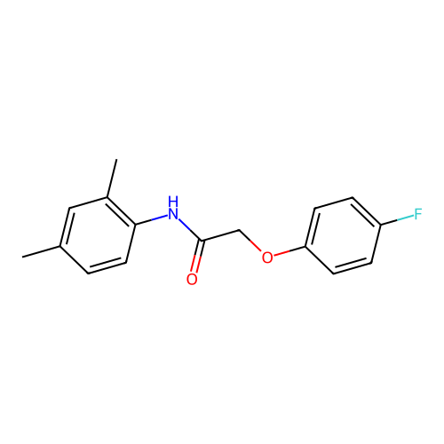N-(2,4-dimethylphenyl)-2-(4-fluorophenoxy)acetamide structure