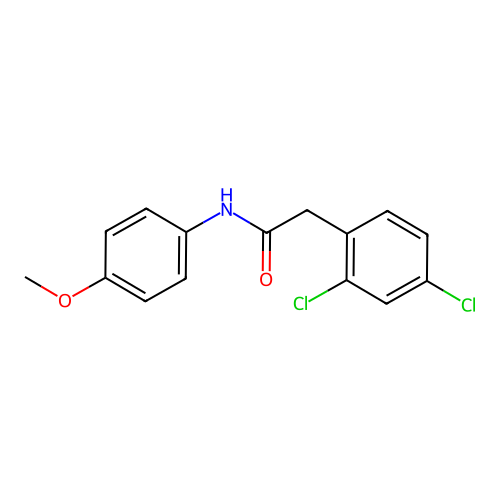2-(2,4-dichlorophenyl)-N-(4-methoxyphenyl)acetamide structure