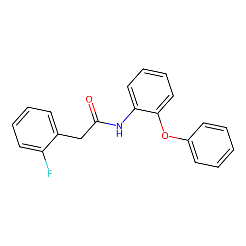2-(2-氟苯基)-N-(2-苯氧基苯基)乙酰胺 structure