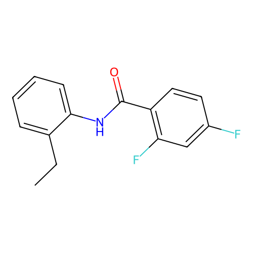 N-(2-ethylphenyl)-2,4-difluorobenzamide structure