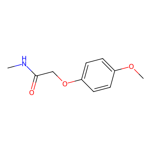 2-(4-Methoxyphenoxy)-N-methylacetamide structure