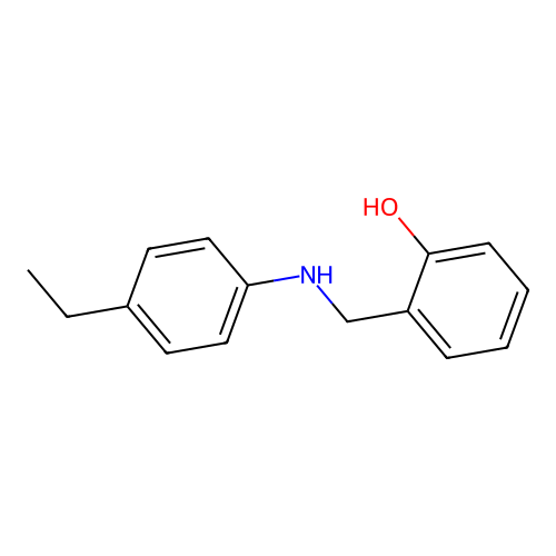 Alpha-(4-ethylanilino)-O-cresol structure