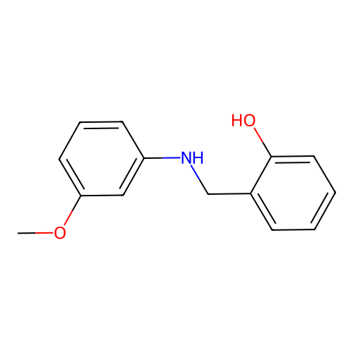 2-(((3-Methoxyphenyl)amino)methyl)phenol structure