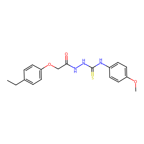 1-(2-(4-Ethylphenoxy)acetyl)-4-(4-methoxyphenyl)thiosemicarbazide structure