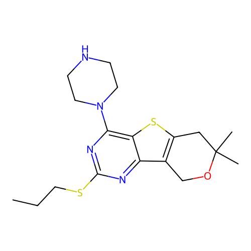 C18H26N4OS2 structure