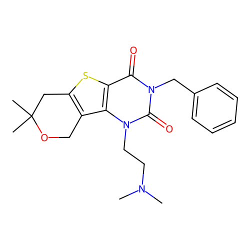 C22H27N3O3S structure