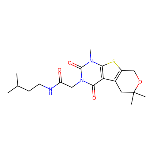 C19H27N3O4S structure