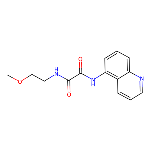 N-(2-methoxyethyl)-N'-(quinolin-5-yl)ethanediamide structure