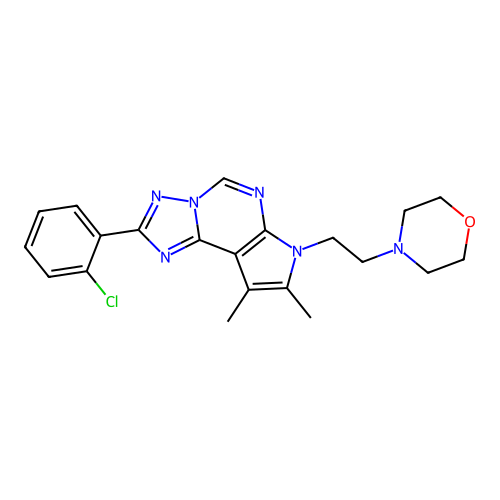 C21H23ClN6O structure