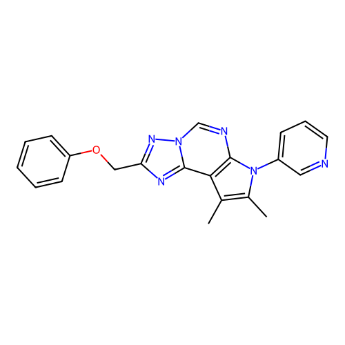 C21H18N6O structure