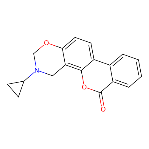 3-Cyclopropyl-2,4-dihydroisochromeno[3,4-f][1,3]benzoxazin-6-one structure