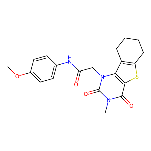 N-(4-methoxyphenyl)-2-(3-methyl-2,4-dioxo-3,4,6,7,8,9-hexahydrobenzo[4,5]thieno[3,2-d]pyrimidin-1(2H)-yl)acetamide structure