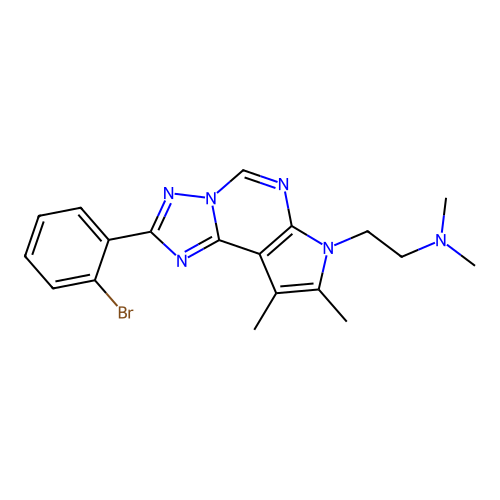 C19H21BrN6 structure