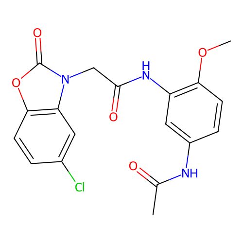 N-(5-acetamido-2-methoxyphenyl)-2-(5-chloro-2-oxobenzo[d]oxazol-3(2H)-yl)acetamide structure