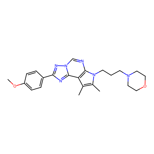 C23H28N6O2 structure