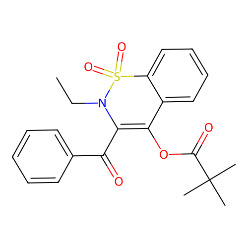 (3-benzoyl-2-ethyl-1,1-dioxo-1 structure