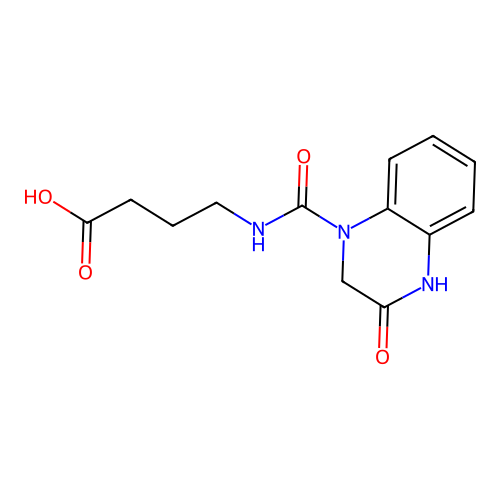 4-{[(3-hydroxyquinoxalin-1(2H)-yl)carbonyl]amino}butanoic acid structure