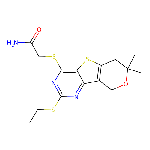 C15H19N3O2S3 structure