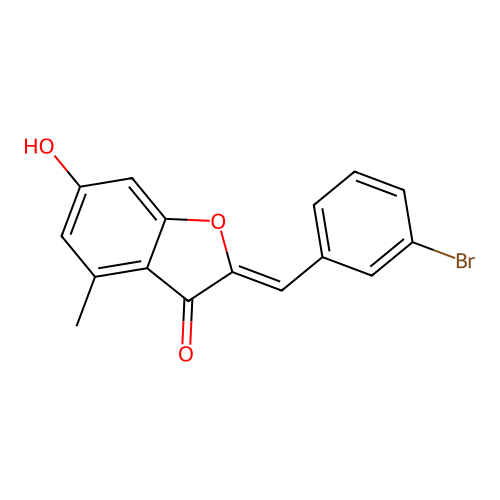 2-[(3-Bromophenyl)methylene]-6-hydroxy-4-methylbenzo[b]furan-3-one structure