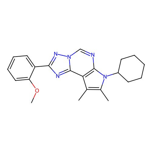 C22H25N5O structure
