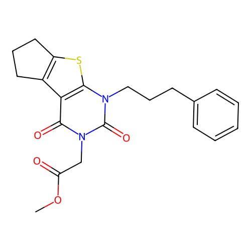 C21H22N2O4S structure