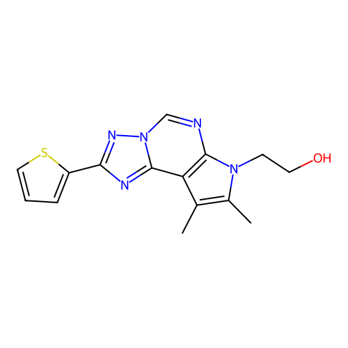 C15H15N5OS structure