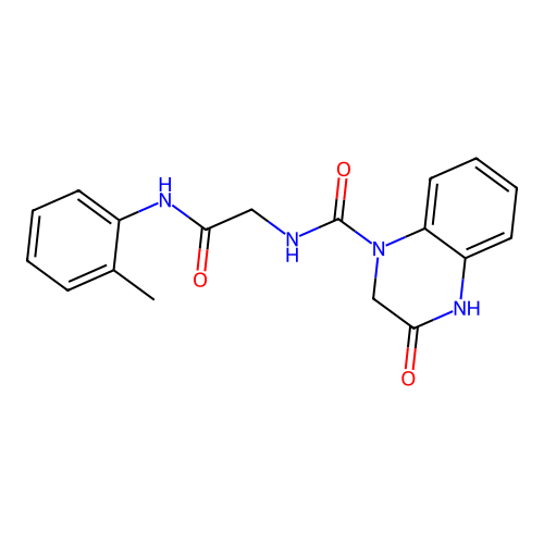 3-hydroxy-N-{2-[(2-methylphenyl)amino]-2-oxoethyl}quinoxaline-1(2H)-carboxamide structure
