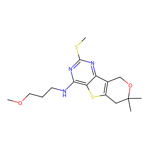 C16H23N3O2S2 structure