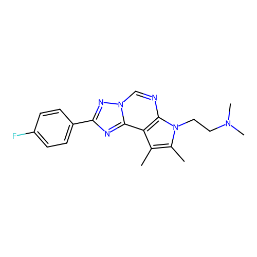 C19H21FN6 structure