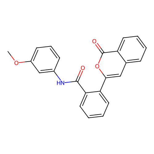 N-(3-methoxyphenyl)-2-(1-oxo-1H-isochromen-3-yl)benzamide structure