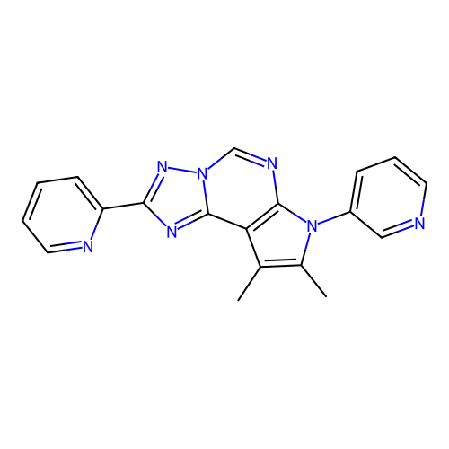 C19H15N7 structure
