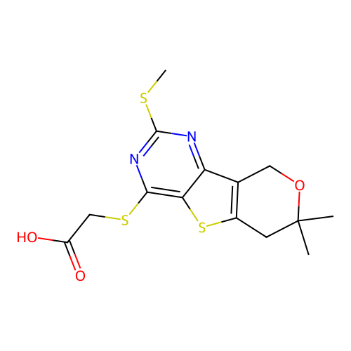 C14H16N2O3S3 structure