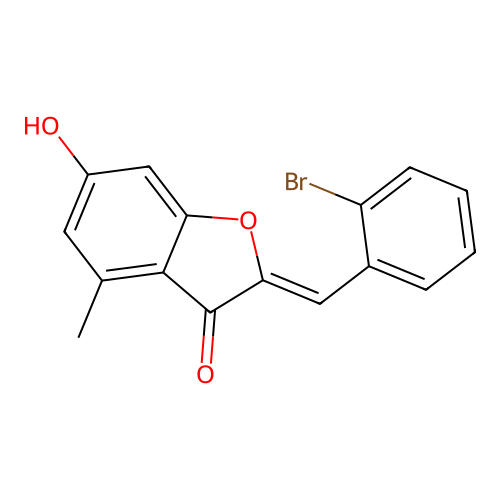 2-[(2-Bromophenyl)methylene]-6-hydroxy-4-methylbenzo[b]furan-3-one structure