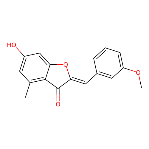 6-Hydroxy-2-[(3-methoxyphenyl)methylene]-4-methylbenzo[b]furan-3-one structure