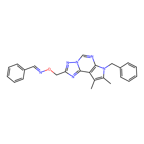 C24H22N6O structure