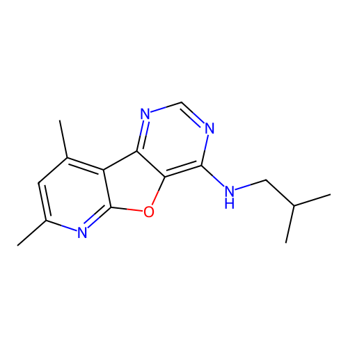 N-isobutyl-7,9-dimethylpyrido[3',2':4,5]furo[3,2-d]pyrimidin-4-amine structure